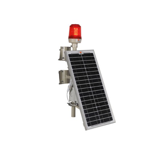 wetra single solar powered aviation obstruction light