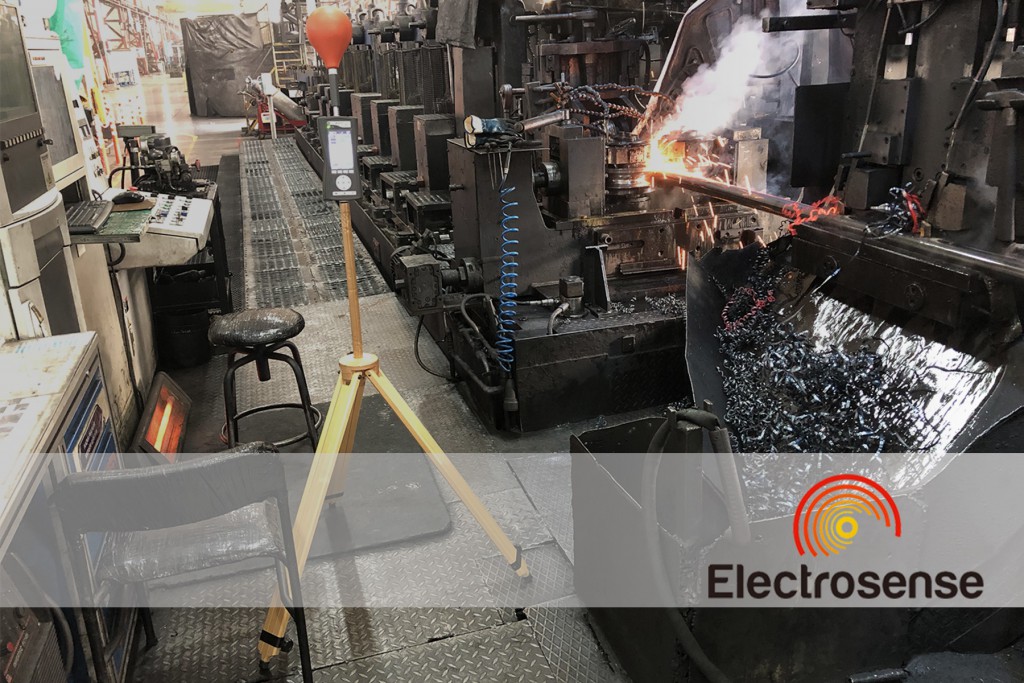 Kaynaklı üretim gerçekleştiren fabrikada elektromanyetik alan ölçümü